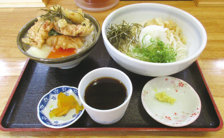 とり天のぶっかけ丼セット