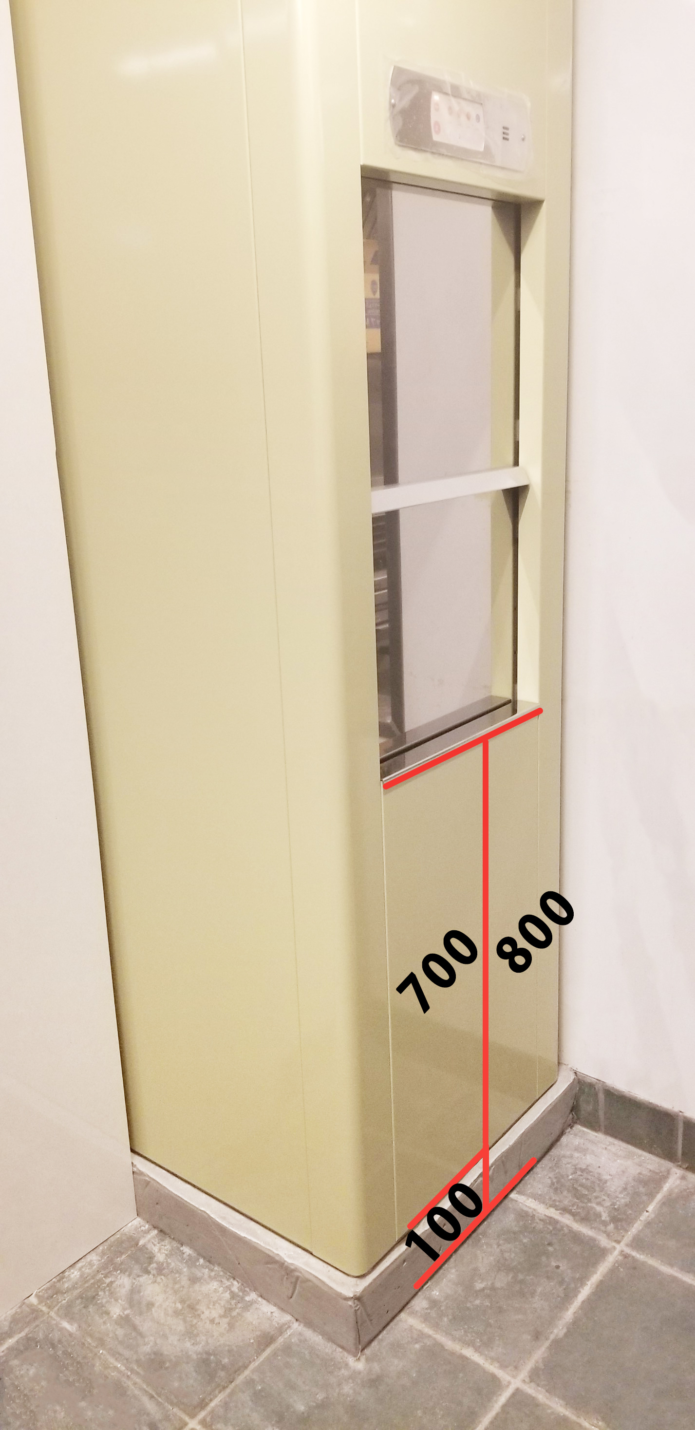 取出し口高さ（建物1階部分）