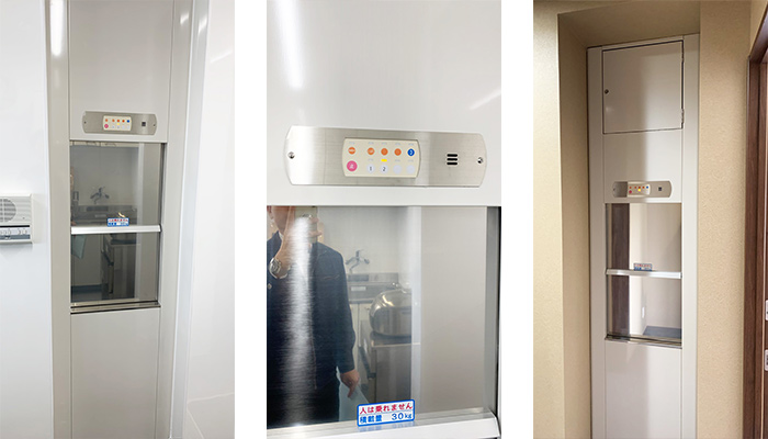 ダムウェーター（小荷物専用昇降機）をお好み焼き店に設置｜和歌山県和歌山市